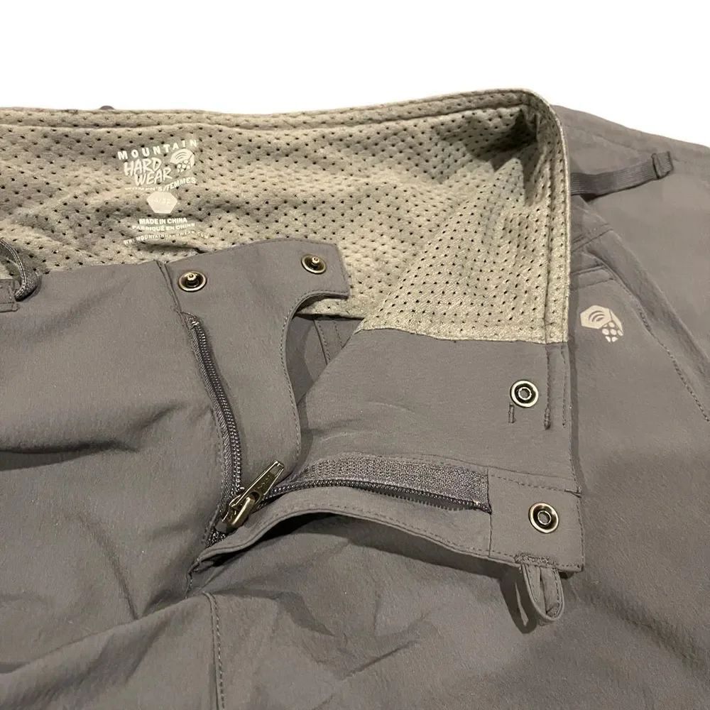 Mountain Hardwear Gray Switchback Zip Off Venturing Hiking Pants Women’s 4/32 - Picture 4 of 12